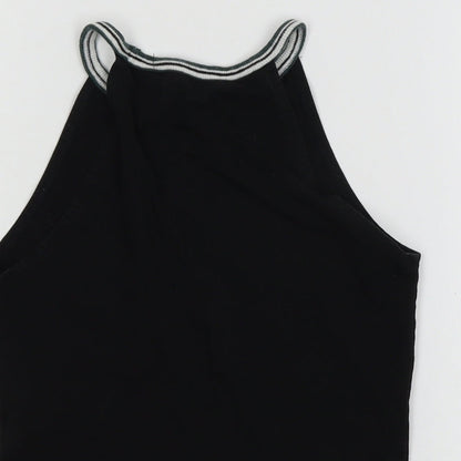 New Look Girls Black  Jersey Basic Tank Size 10-11 Years