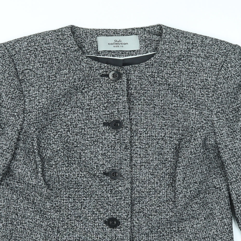 style collection Womens Grey   Jacket Blazer Size 10