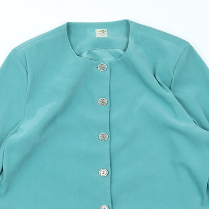 Travelling Light Womens Blue   Jacket Blazer Size L
