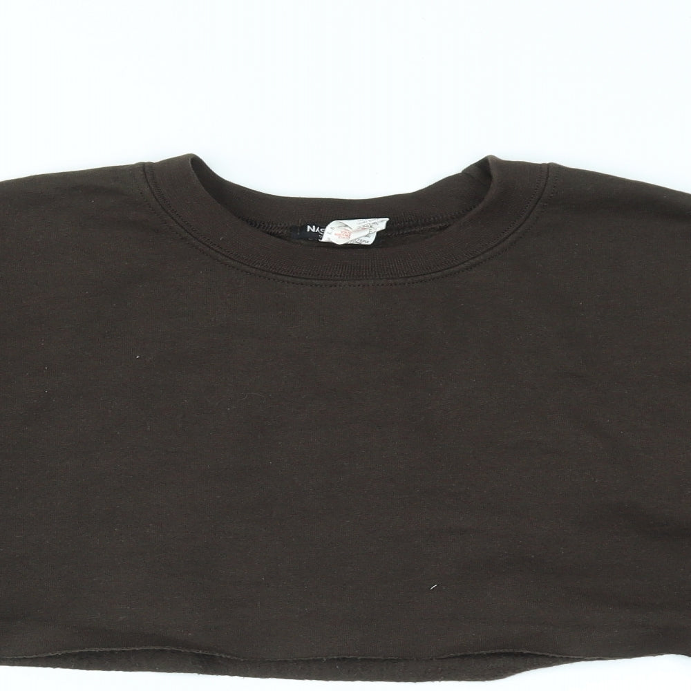 Womens UK Size M Nasty Gal Brown Pullover Jumper