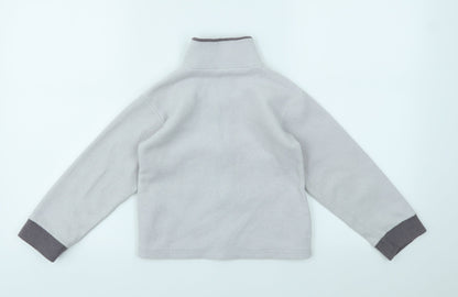 Preworn Boys Green   Full Zip Sweatshirt Size 5-6 Years