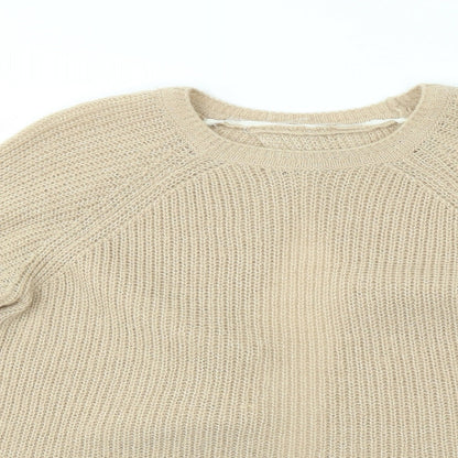 Womens UK Size 12 M&S Beige Pullover Jumper