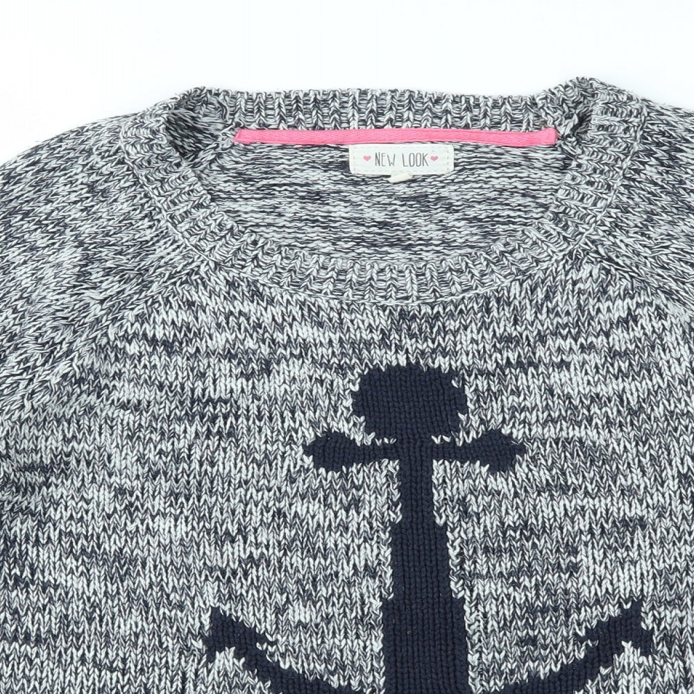 Womens UK Size 12 New Look Blue Pullover Jumper