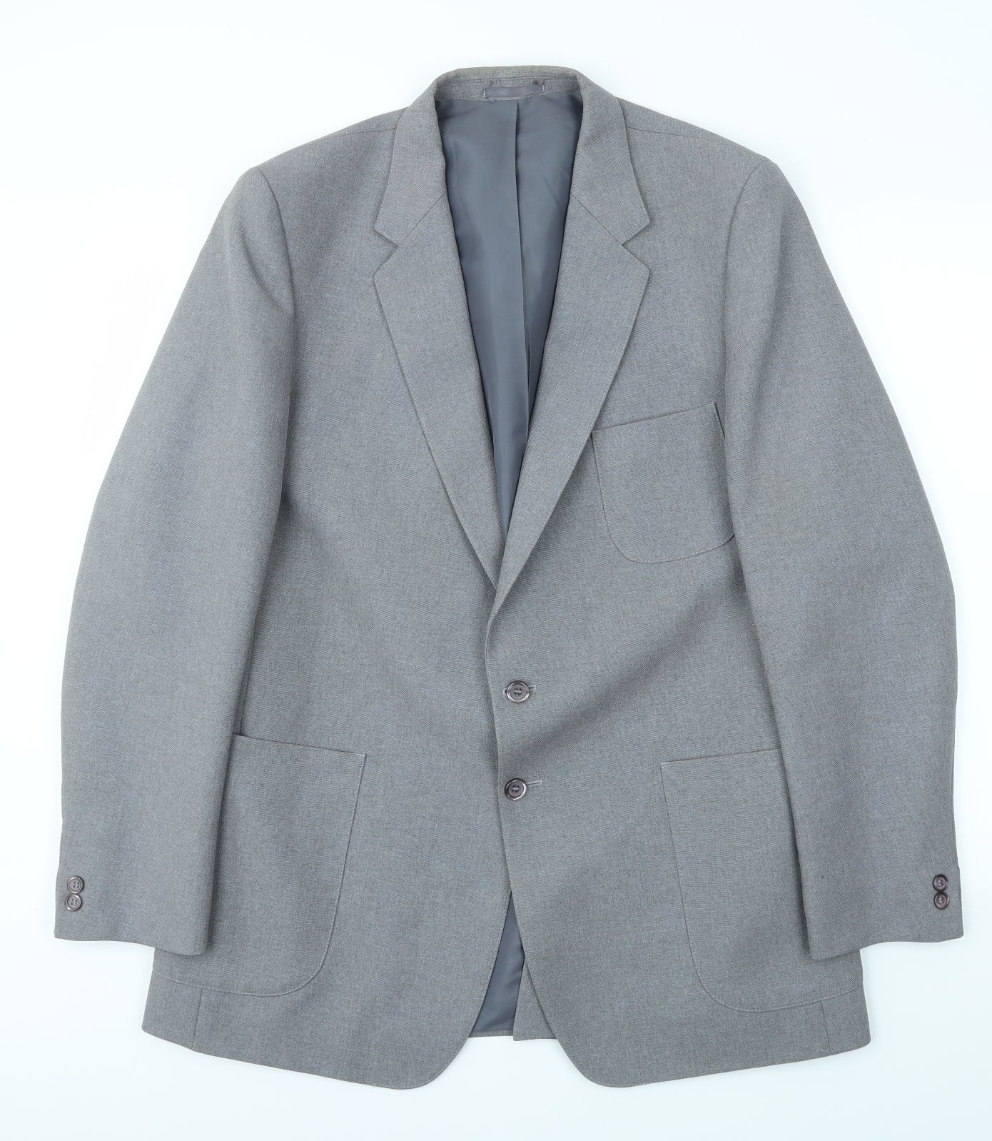 Mens UK Size 42 Preworn Regular Grey Suit Jacket