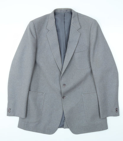 Mens UK Size 42 Preworn Regular Grey Suit Jacket