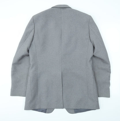 Mens UK Size 42 Preworn Regular Grey Suit Jacket
