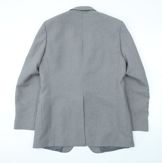 Mens UK Size 42 Preworn Regular Grey Suit Jacket