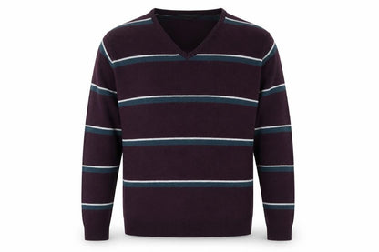 Cedarwood State Mens Multicoloured Striped Pullover Sweatshirt Size L