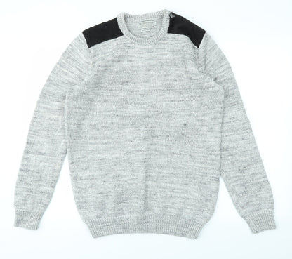 TU Mens Grey   Pullover Sweatshirt Size S