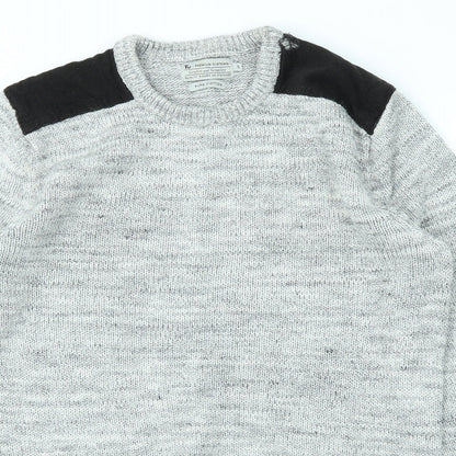 TU Mens Grey   Pullover Sweatshirt Size S