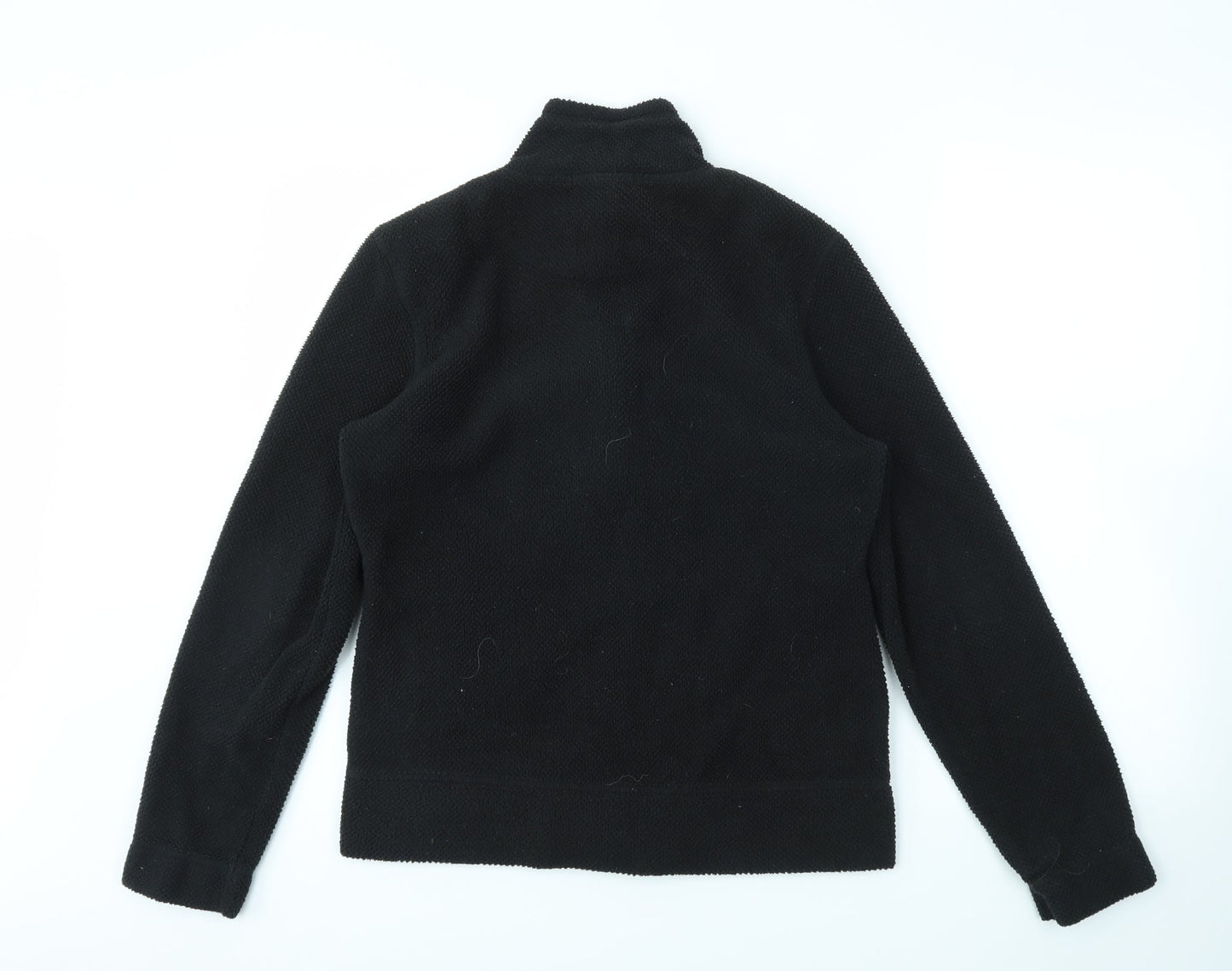 George Womens Black Houndstooth  Full Zip Jumper Size 14