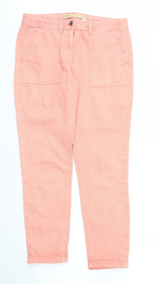 NEXT Womens Orange   Straight Jeans Size 10 L28 in