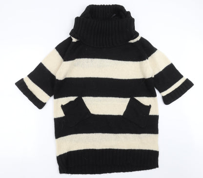 Womens UK Size 10 Warehouse Black Pullover Jumper