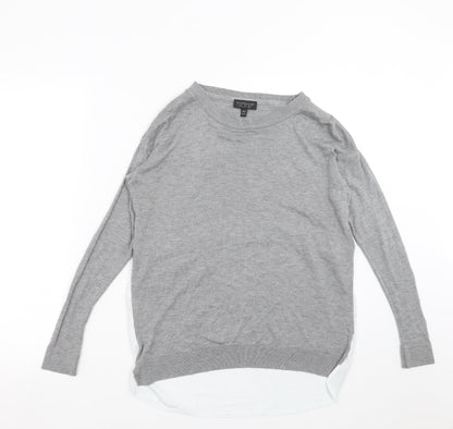 Womens UK Size 8 Topshop Grey Pullover Jumper