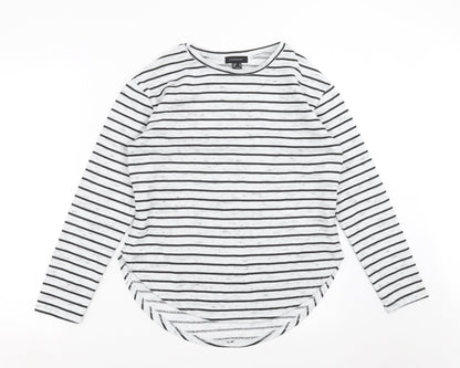 Primark Womens Grey Striped  Pullover Sweatshirt Size 10
