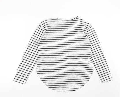 Primark Womens Grey Striped  Pullover Sweatshirt Size 10