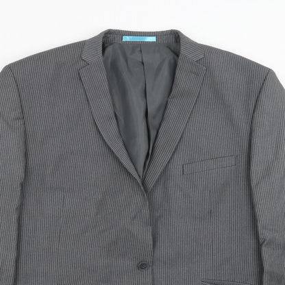 Mens UK Size 48 Burton Regular Grey Suit Jacket