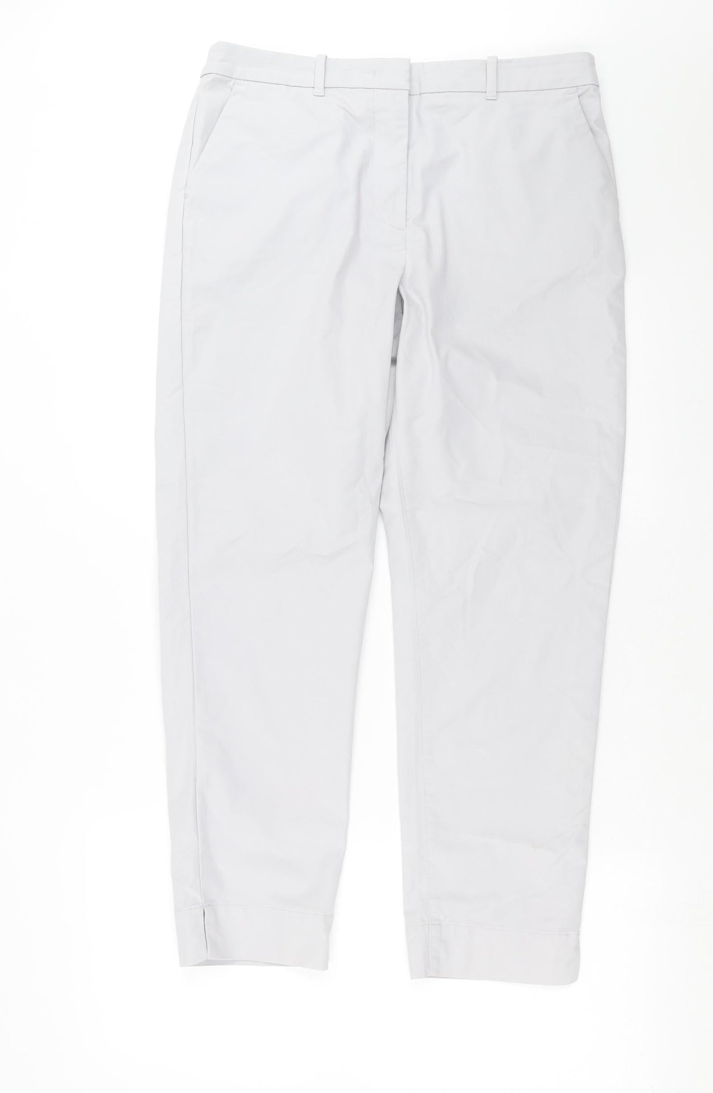 Womens UK Size 12 Marks and Spencer Regular Fit  Grey Trousers