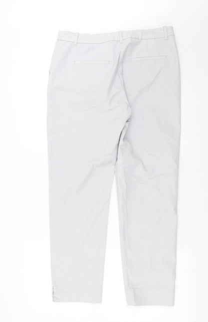 Womens UK Size 12 Marks and Spencer Regular Fit  Grey Trousers