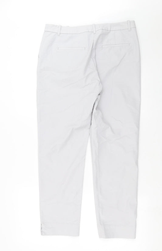 Womens UK Size 12 Marks and Spencer Regular Fit  Grey Trousers