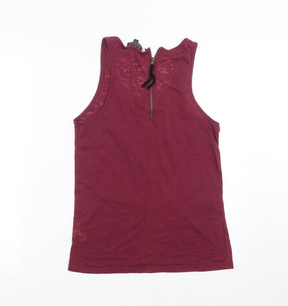 Womens UK Size 10 Topshop Purple Basic Tank