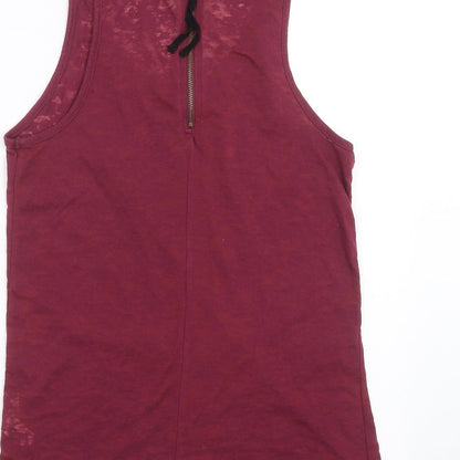 Womens UK Size 10 Topshop Purple Basic Tank