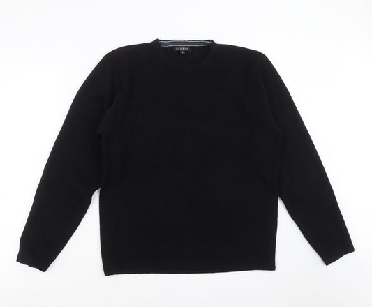 George Mens Black  Knit Pullover Jumper Size S