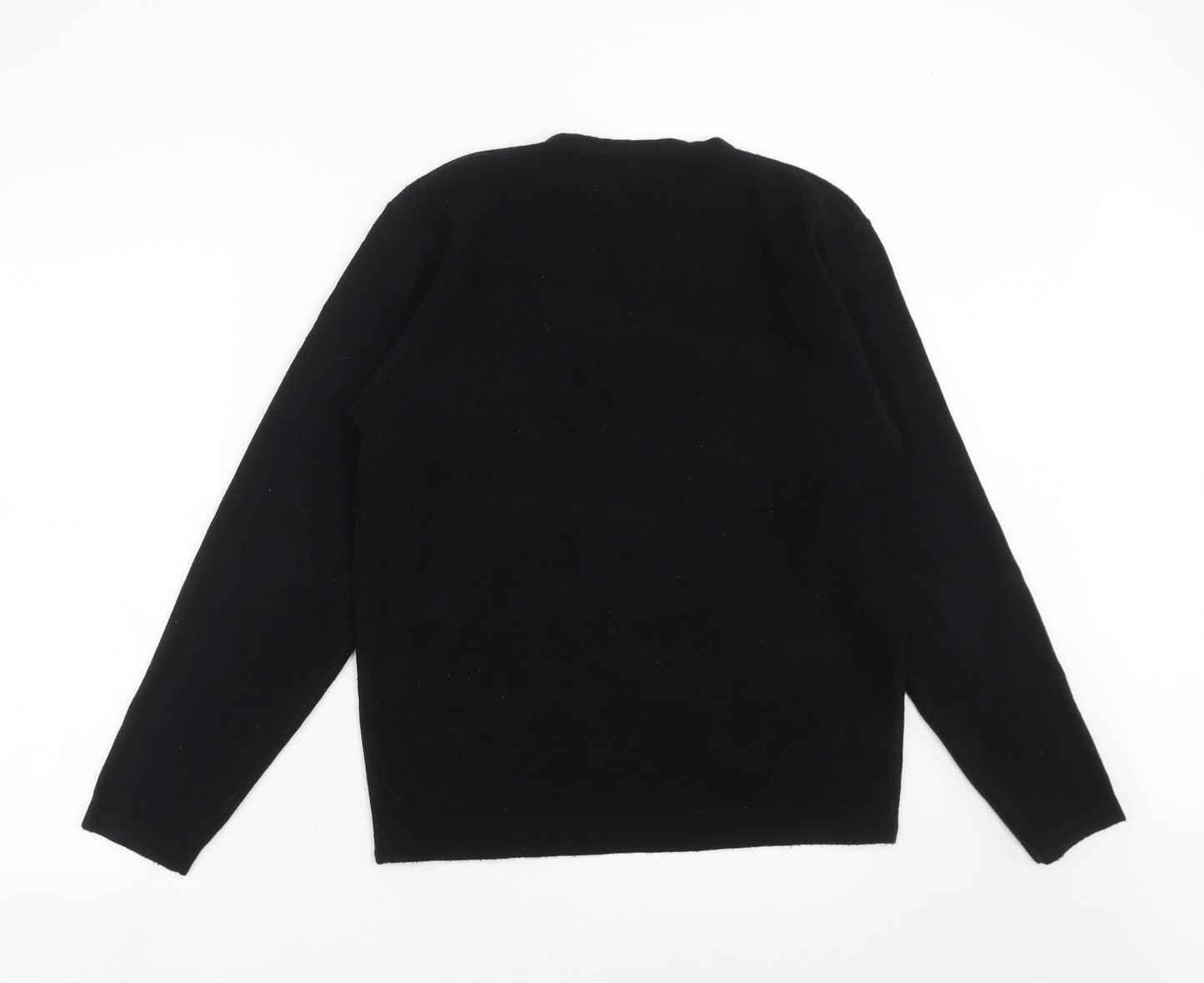 George Mens Black  Knit Pullover Jumper Size S