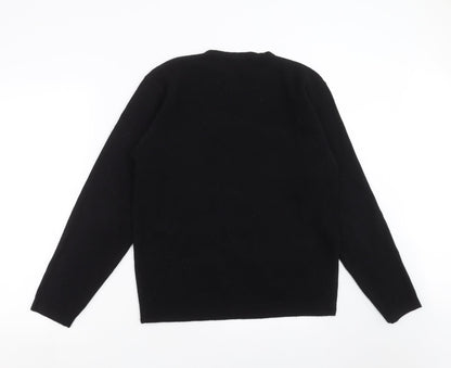 George Mens Black  Knit Pullover Jumper Size S