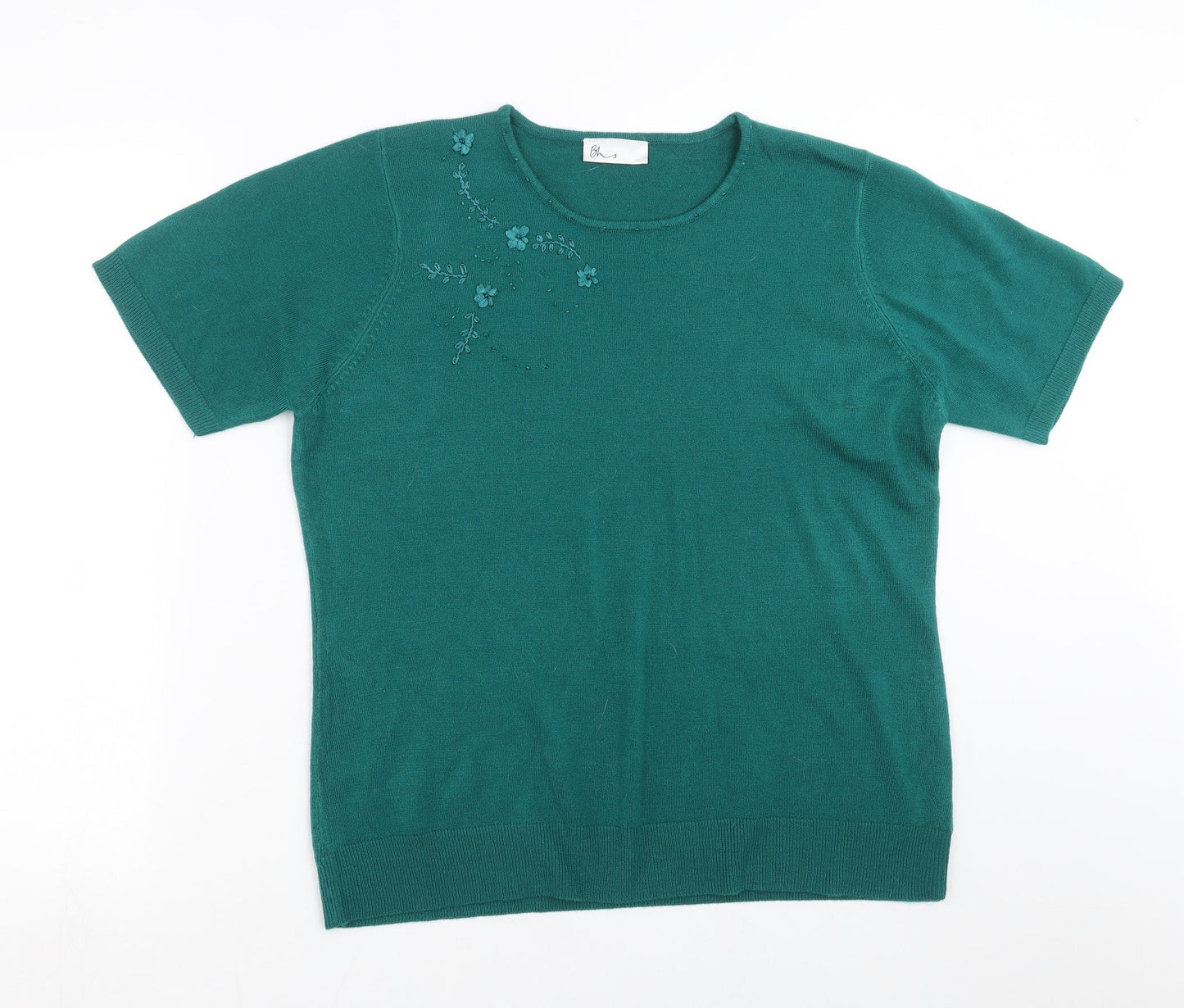 Womens UK Size 18 BHS Green Pullover Jumper