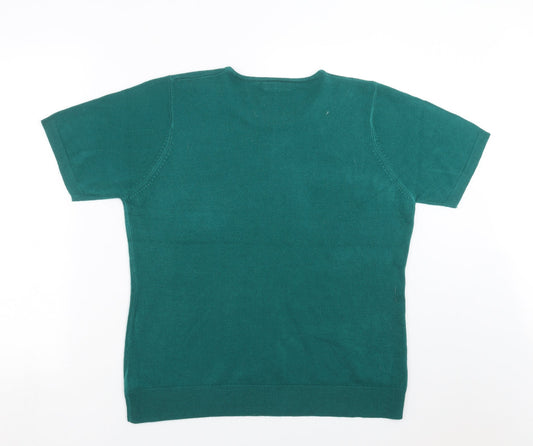 Womens UK Size 18 BHS Green Pullover Jumper