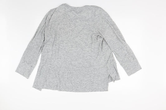 George Womens Grey  Knit Pullover Jumper Size XL
