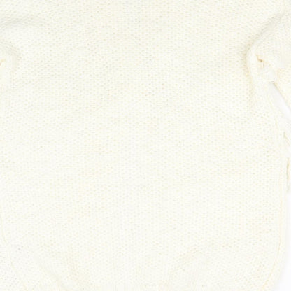 M&S Girls Ivory  Knit Cardigan Jumper Size 11-12 Years