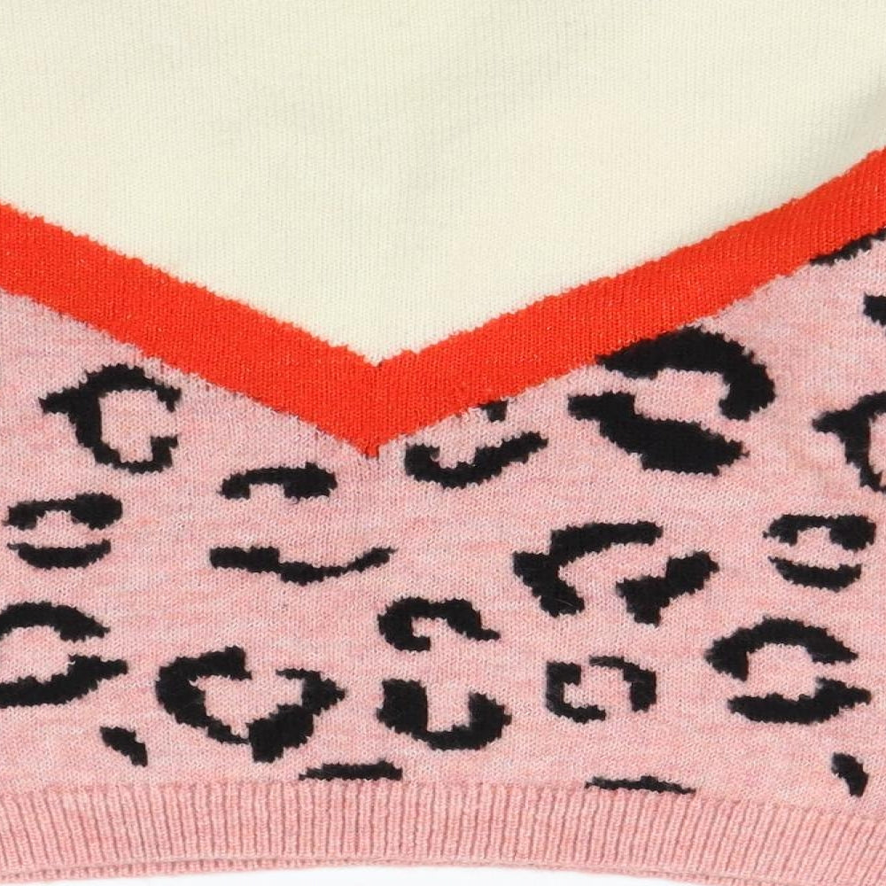 Primark Womens Multicoloured Animal Print  Pullover Jumper Size 10