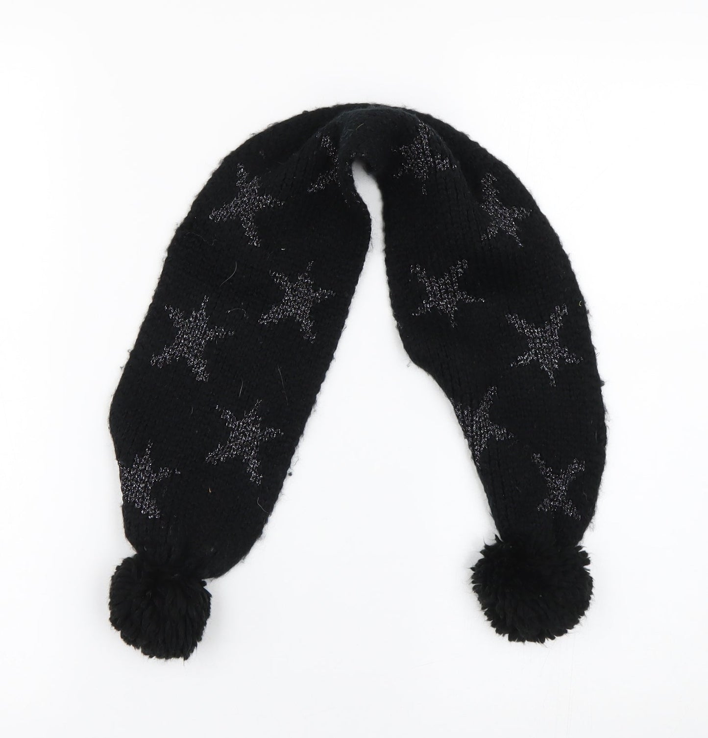 M&S Girls Black   Scarf Scarves & Wraps One Size
