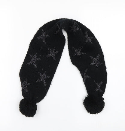 M&S Girls Black   Scarf Scarves & Wraps One Size