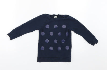 Carter's Boys Blue Polka Dot  Pullover Sweatshirt Size 3 Years