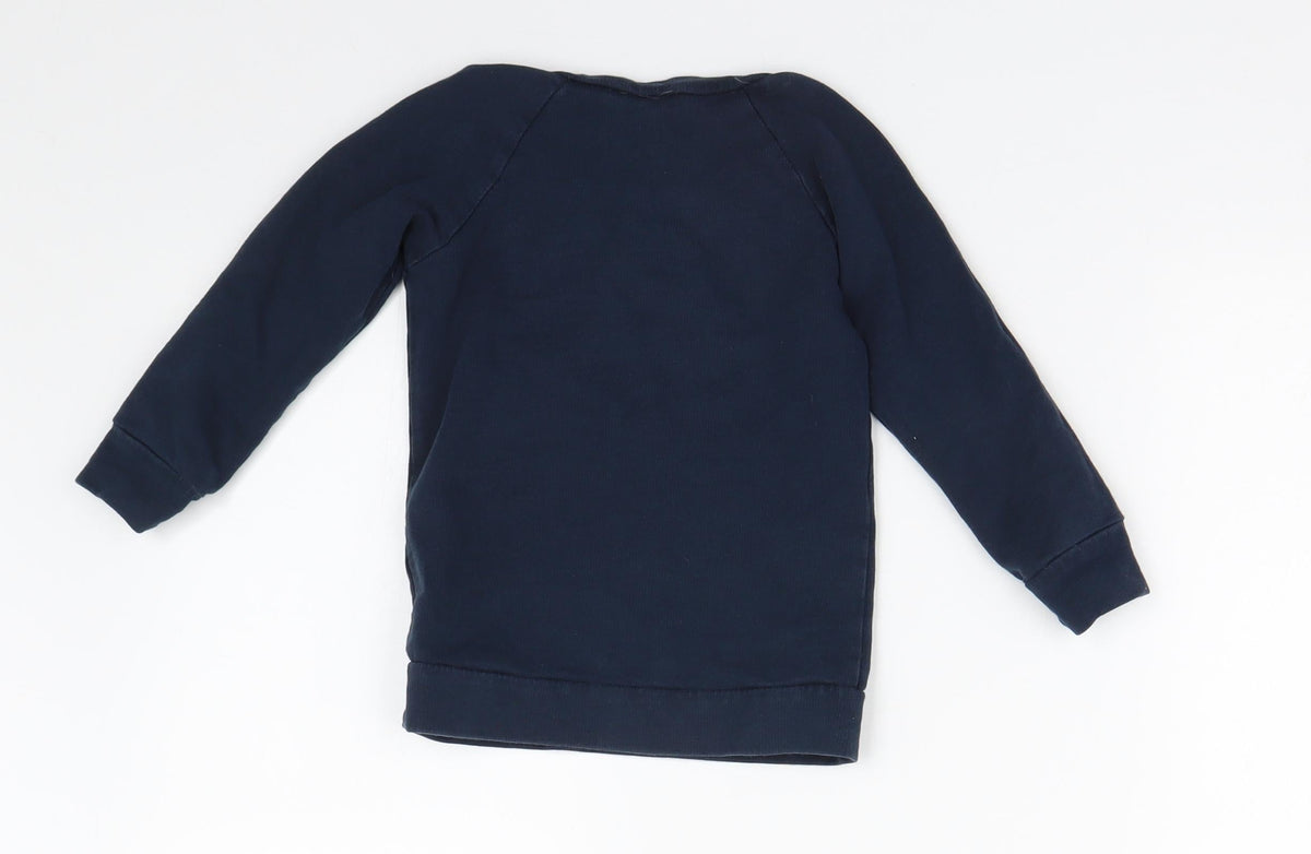 Carter's Boys Blue Polka Dot  Pullover Sweatshirt Size 3 Years