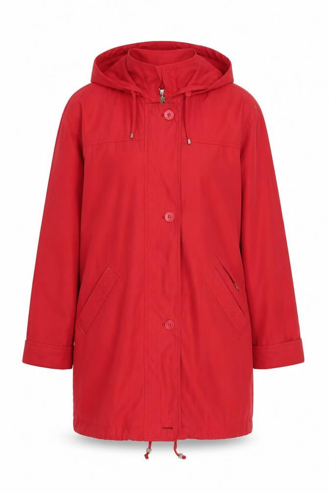 Womens UK Size 12 Astraka Red Overcoat