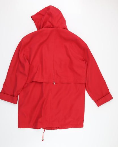 Womens UK Size 12 Astraka Red Overcoat