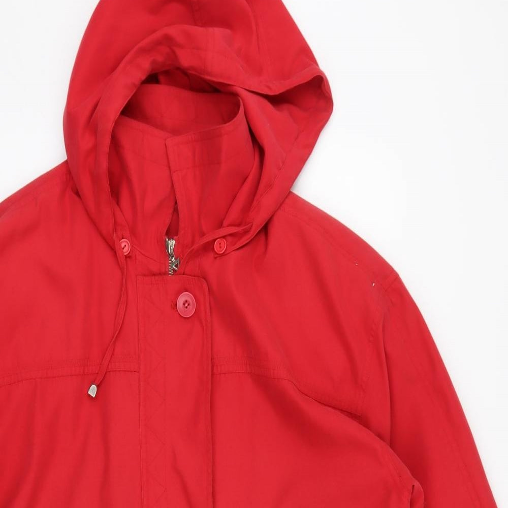 Womens UK Size 12 Astraka Red Overcoat