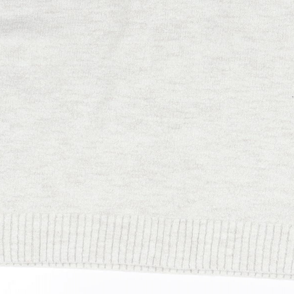F&F Womens Grey  Knit Pullover Jumper Size 16