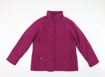 Klass Womens Pink   Overcoat Coat Size M