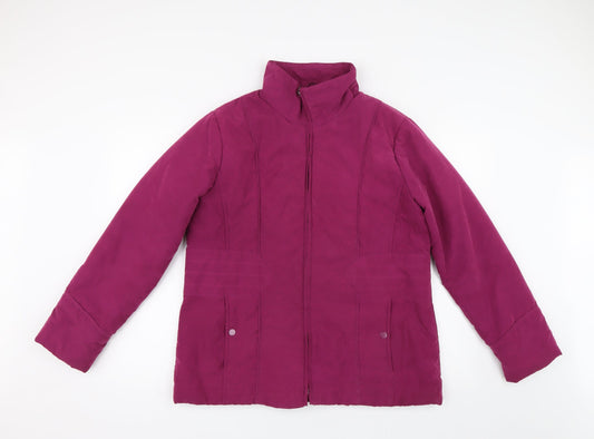 Klass Womens Pink   Overcoat Coat Size M