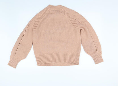 George Womens Pink  Knit Pullover Jumper Size S