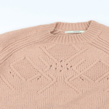 George Womens Pink  Knit Pullover Jumper Size S