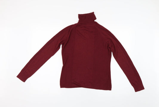 Linea Womens Red  Knit Pullover Jumper Size M