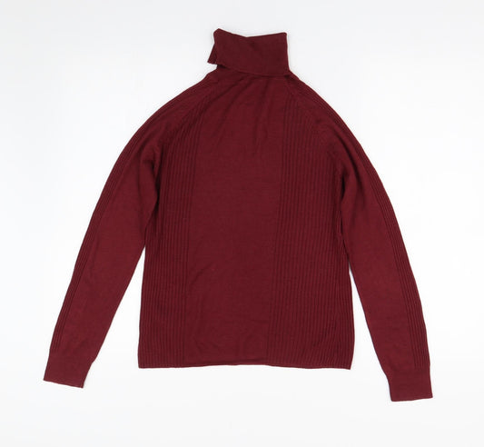 Linea Womens Red  Knit Pullover Jumper Size M