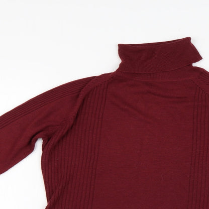 Womens UK Size M Linea Red Pullover Jumper