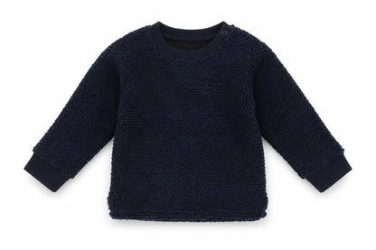 M&S Baby Blue  Fleece Pullover Jumper Size 12-18 Months